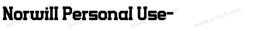 Norwill Personal Use字体转换 Norwill Personal Use字体转换